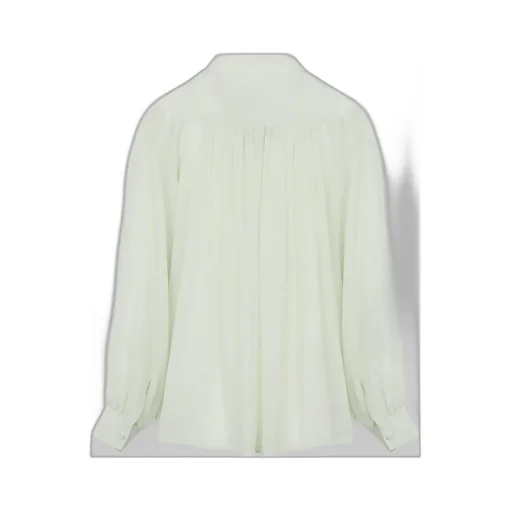 Pleated Silk Shirt