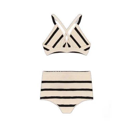 Striped Bouclé Bikini