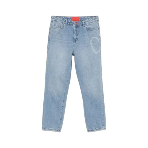 Heart-Print Jeans