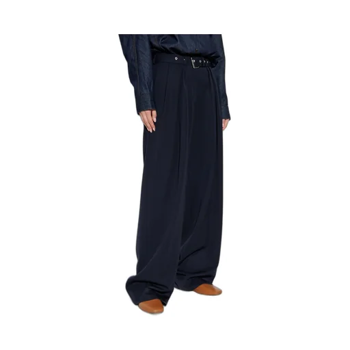 Pleated Wide-Leg Trousers