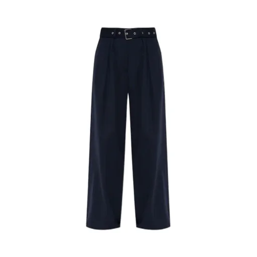 Pleated Wide-Leg Trousers