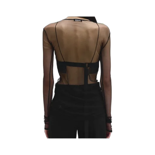 Ann Demeulemeester Fiene Sunset Bleeding Long Sleeve Top