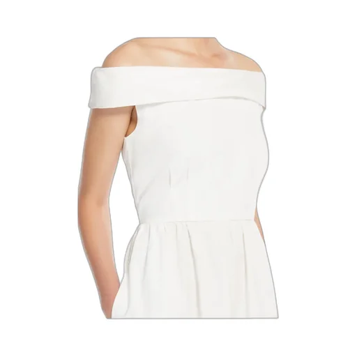Off-The-Shoulder Poplin Dress