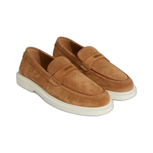 Versace Logo-Lettering Slip-On Sneakers