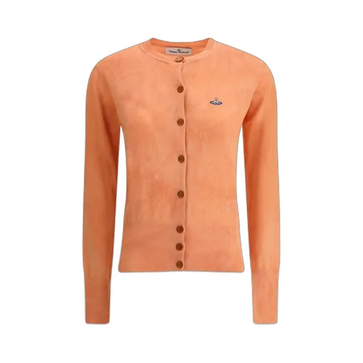 Vivienne Westwood Logo Embroidered Buttoned Cardigan