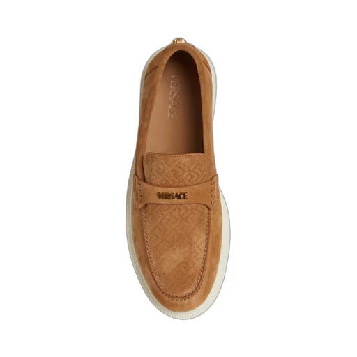 Versace Logo-Lettering Slip-On Sneakers