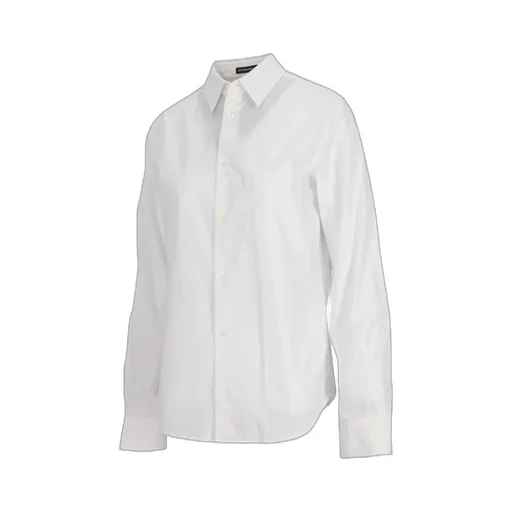 Ann Demeulemeester Long-Sleeved Curved Hem Shirt