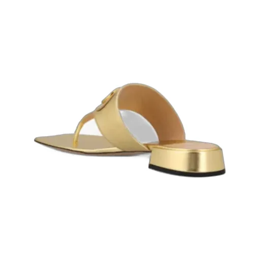 Valentino Vlogo Plaque Thong Sandals