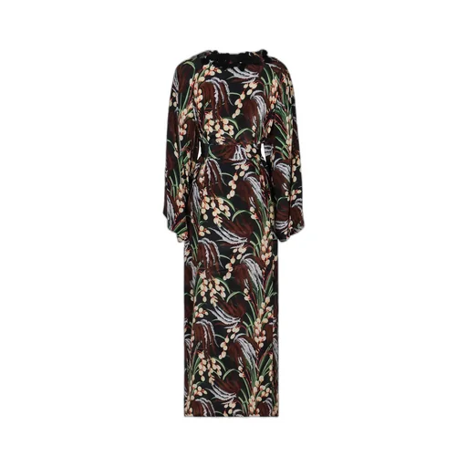 P.A.R.O.S.H. Printed Crepe Midi Dress