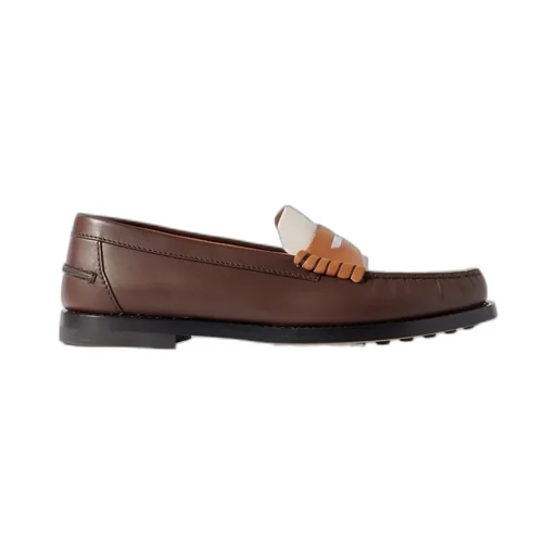 Tod's Logo Plaque Panelled Loafers