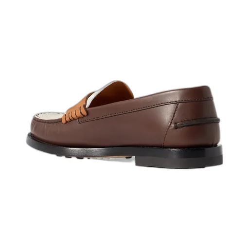 Tod's Logo Plaque Panelled Loafers