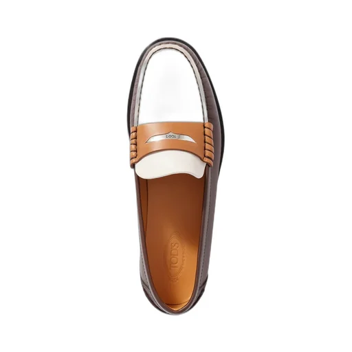 Tod's Logo Plaque Panelled Loafers