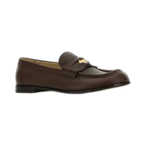 Miu Miu Logo-Embossed Slip-On Loafers