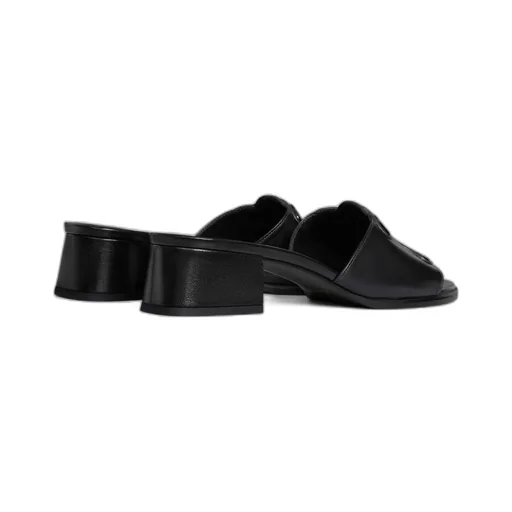 Celine Clemence Mule In Lambskin And Patent Calfskin