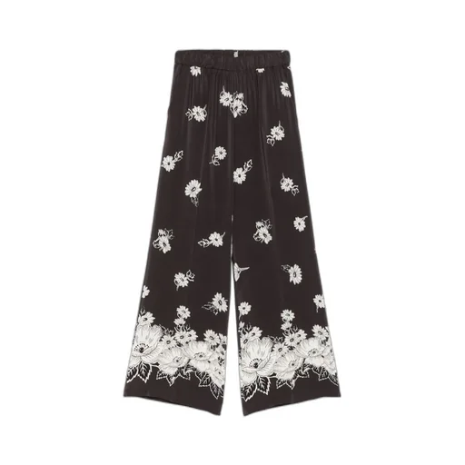 P.A.R.O.S.H. Floral Wide-Leg Pants