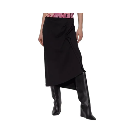 Dries Van Noten Asymmetric Hem Midi Skirt