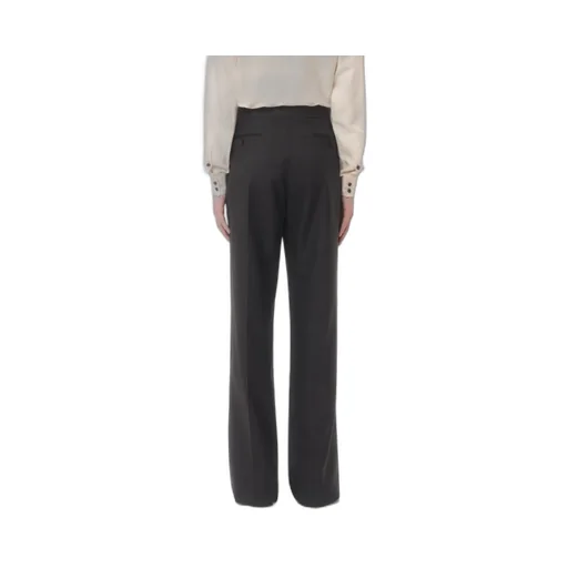 Valentino	Gabardine Straight Leg Pants