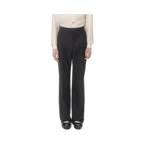 Valentino	Gabardine Straight Leg Pants