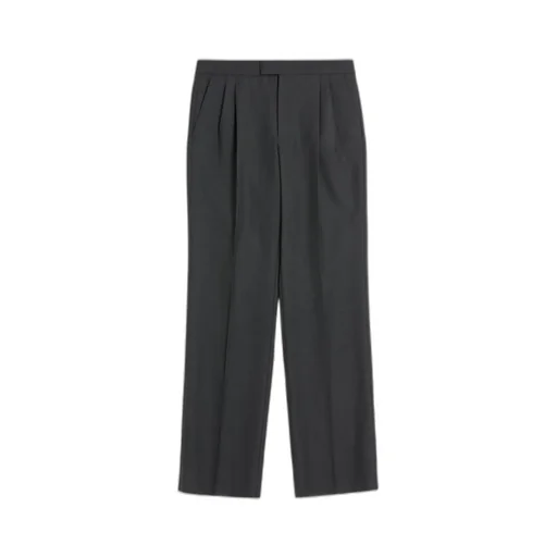 Valentino	Gabardine Straight Leg Pants