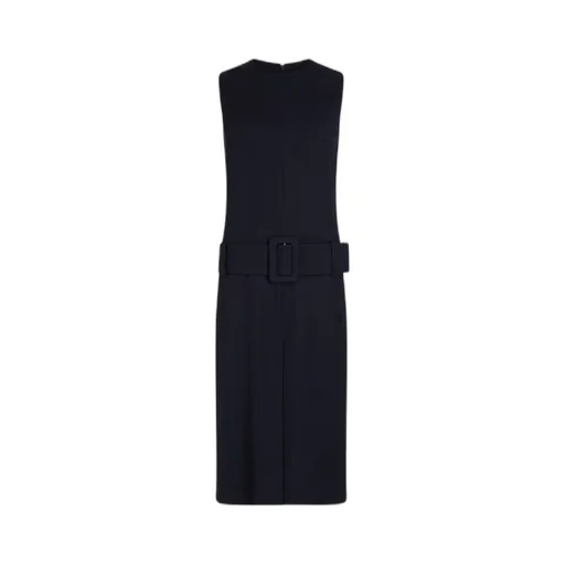 Patou Belted Sleeveless Midi Dress
