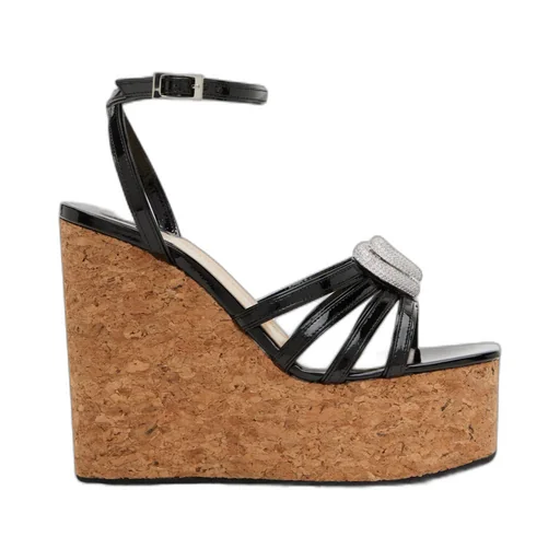 120Mm Double-Embellished Heart Sandals
