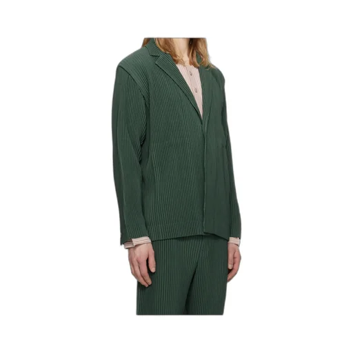 Homme Plissé Issey Miyake Pleated Single-Breasted Blazer