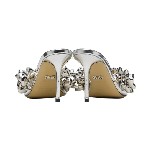 Puffy Heart Mirror Leather Sandals