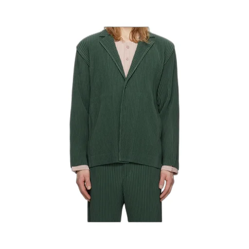 Homme Plissé Issey Miyake Pleated Single-Breasted Blazer