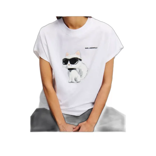 Karl Lagerfeld Ikon Choupette Oversized T-Shirt