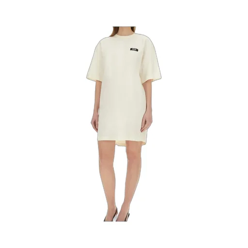 Msgm Logo Patch Drawstring Dress
