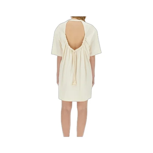 Msgm Logo Patch Drawstring Dress