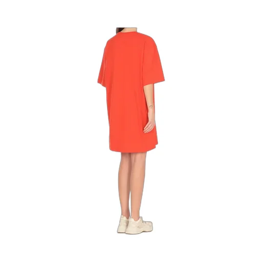 Msgm Logo Printed Mini T-Shirt Dress