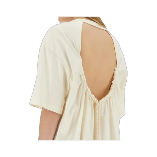 Msgm Logo Patch Drawstring Dress