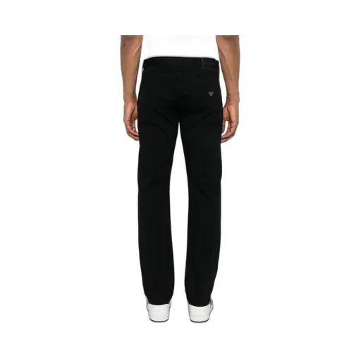 Emporio Armani Logo Plaque Slim Fit Jeans