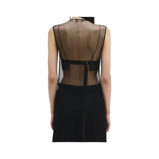 Seda Till The End Semi-Sheer Mesh Maxi Dress