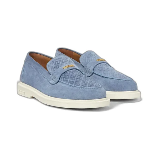 Versace Logo-Lettering Slip-On Sneakers