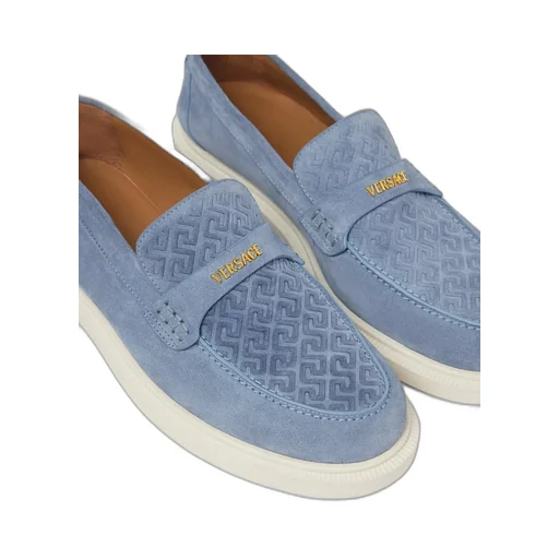 Versace Logo-Lettering Slip-On Sneakers
