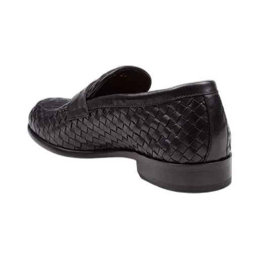 Doucal's Round Toe Woven Loafers