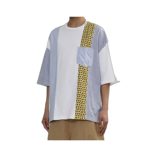 Panelled Paisley-Print T-Shirt