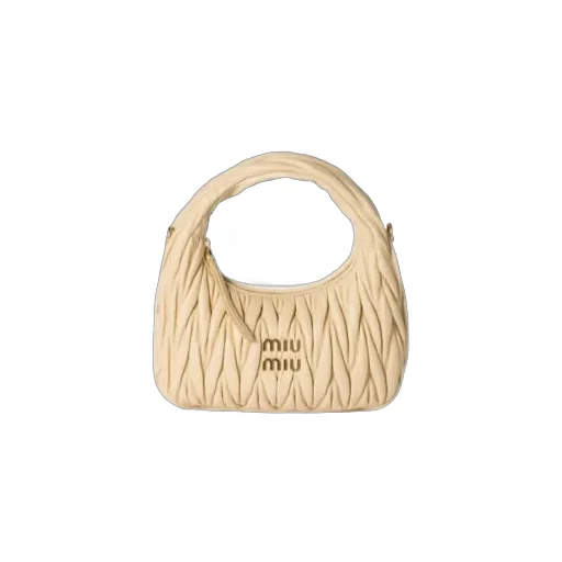 Wander Matelassé Nappa Leather Hobo Bag