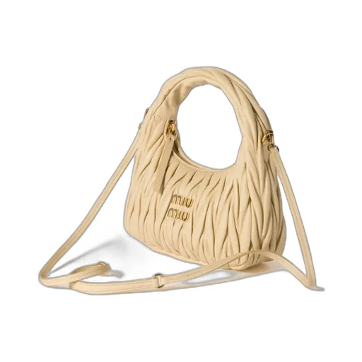 Wander Matelassé Nappa Leather Hobo Bag