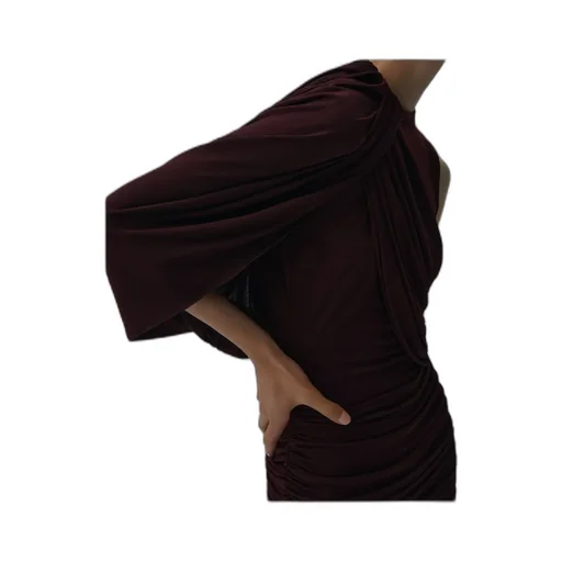 Magda Butrym Asymmetrical Draped Mini Dress