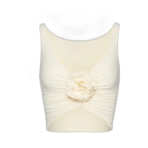 Magda Butrym Ruched Flower Top