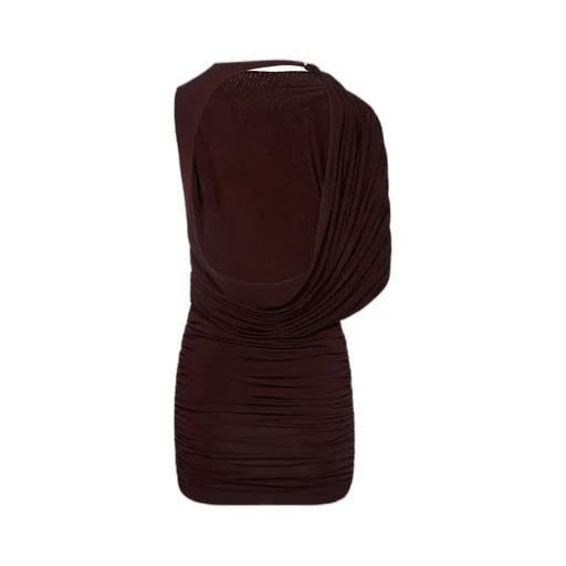 Magda Butrym Asymmetrical Draped Mini Dress