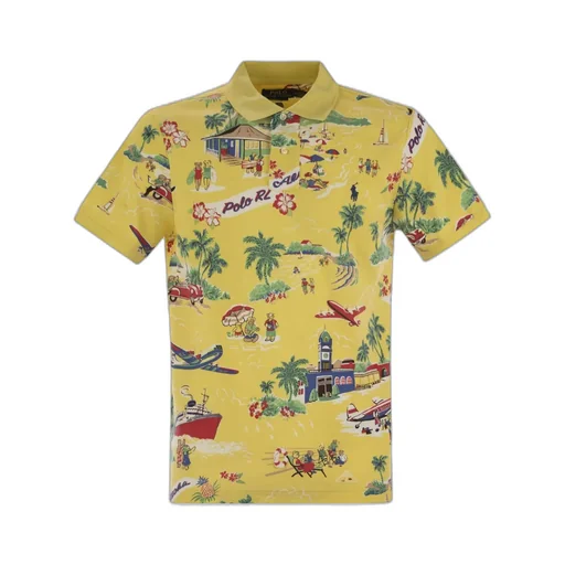 Polo Ralph Lauren Short Sleeved Illustration-Printed Polo Shirt