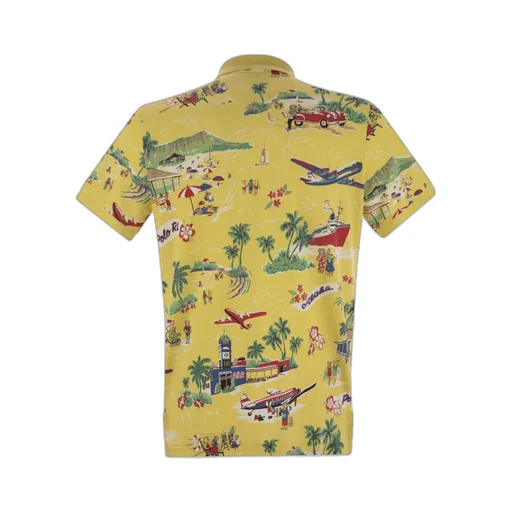 Polo Ralph Lauren Short Sleeved Illustration-Printed Polo Shirt