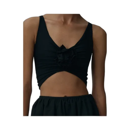 Magda Butrym Ruched Flower Top