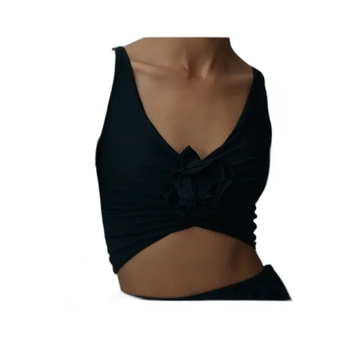 Magda Butrym Ruched Flower Top