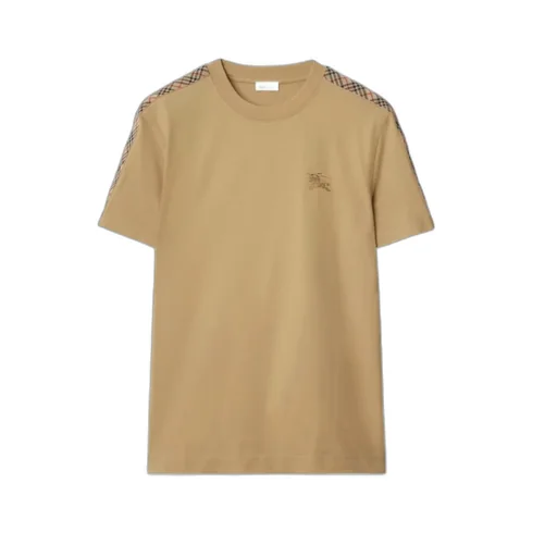 Burberry Check Trim Crewneck T-Shirt