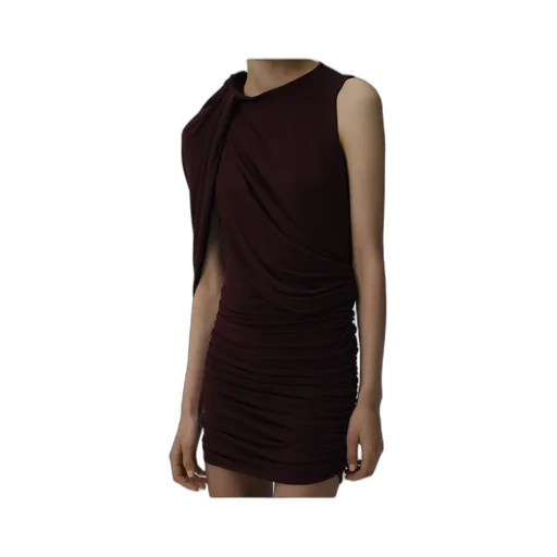 Magda Butrym Asymmetrical Draped Mini Dress